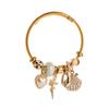 Pulsera de nuevo estilo caliente aleación oro ajustable concha de perla pulsera amor Pandora acero inoxidable joyería de mano