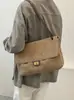 Bolso acolchado estilo Chanel 2026 nuevo, bolso de hombro, bolso de mano, casual, gamuza esmerilada, transfronterizo, gran capacidad