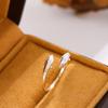 Anillo Abierto de Doble Delfín de Personalidad Simple Creativa de Moda Todo Terreno para Mujeres