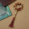 Novo Tasbih Artesanal Rachado com Contas Rosário de Mão 33 Contas 12*12mm Rosário Tasbih do Oriente Médio Saudita