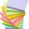 Notas adhesivas de macarrón de colores, cuadradas 76*76, notas adhesivas desprendibles, 10 colores, blocs de notas portátiles