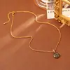 Colar pingente popular de zircônia brilhante com design destacável para uso duplo, corrente de clavícula moderna e de alta qualidade, luxo leve para mulheres