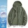 Ropa de Protección Solar Estilo Montaña para Exteriores para Mujer, Nuevo Estilo de Verano, Holgada y Ligera, Ropa de Protección Solar Muy Atractiva, Chaqueta de Secado Rápido para Hombre con Logo Estampado