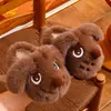Novos chinelos de algodão infantis estilo 2026, para inverno de bebê, com sola macia, antiderrapantes, forrados com fleece e espessados para aquecimento, adequados para uso interno