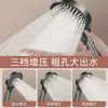 Juego de ducha gris plomo para baños de casa y hotel, cabezal de ducha con función de aumento de presión, mezclador de agua fría y caliente