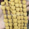 Contas de pedra vulcânica em forma de coração coloridas atacado rocha vulcânica preta forma de amor acessórios para joias DIY contas