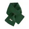 Bufanda de Color Sólido Dopamina para Mujer, Bufanda Cálida de Punto Otoño e Invierno, Estilo Coreano Versátil Moda Fresca Dulce Calentador de Cuello