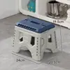 Taburete plegable de plástico transfronterizo, taburete portátil de almacenamiento para uso doméstico, taburete de pesca para exteriores, taburete de camping, banco portátil para puestos de mercado, venta al por mayor