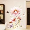 9333 criativos lótus adesivos de parede quarto corredor corredor adesivos de parede decorativos sala de estar fundo autoadesivo adesivos de papel de parede