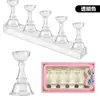 Kit base para prática de unhas, suporte para unhas acrílicas, base de unha destacável, ferramenta de unha vestível para prática de unhas