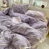 Nuevo modelo 2025 juego de ropa de cama de algodón de cuatro piezas con encaje de algodón, funda de edredón, sábana, juego de ropa de cama de tres piezas para dormitorio