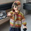 Suéter para Niños 2026 Nuevo Principios de Otoño Cardigan de Punto con Cremallera para Niños Abrigo de Lana Elegante Casual para Bebés y Niños Pequeños