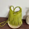 Bolso con flecos para mujer, nueva moda de verano 2026, bolso de hombro y cruzado de nicho de lujo de alta gama para el día a día