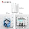 Ganchos en L Universales de 6 mm con Distancia de 16 Agujeros para Accesorios de Tablero Perforado, Cajas de Almacenamiento, Estantes Metálicos, Cajas Cuadradas y Soportes para Teléfono