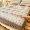 Faldón de Cama Acolchado de Algodón Puro 2026 Estilo Nuevo Cubierta Protectora de Colchón Universal para Todas las Estaciones 100% Algodón a Prueba de Suciedad Antideslizante Juego de Tres Piezas