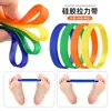 Pulseira de Silicone com Padrão de Blocos de Montar, Pontos de Tensão, Joanete, Treino para Osso do Dedão, Tensão, Alongamento, Macaron