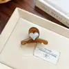 Estilo Coreano Verão Novo Cor de Gelatina Coração Pequeno Grampo de Garra Suave Menina Grampo para Franja Toque de Alto Padrão Acessórios para Cabelo Meio Preso
