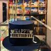 Topo de Bolo Acrílico Cortado a Laser em Formato de Coração Estilo Ins Transfronteiriço Feliz Aniversário Suprimentos para Festa Desconto por Volume