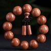 Pulsera de cuentas de pera de hierba africana erizo sándalo rojo 2.0 pulsera de flor de Birmania rosario atado a mano para hombres y mujeres fabricantes de cuentas