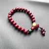 Pulseira de imitação de cinnabar roxo e dourado, corrente para suéter, contas, pulseira de círculo duplo, bolsa da sorte feminina, fornecimento ao vivo, atacado, empurrar