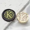 Sello de Cera con Sello de Cabeza Serie de Letras Barrocas 2.5cm Cabeza de Cobre 26 Letras Inglesas para Sello de Sellado de Diario