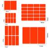 Etiqueta rectangular de color código de pegatina de color marca de clasificación de archivos pegatina para agenda pegatina pegatina pegatina cuadrada