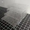 Adornos de mesa de postre con ondas de agua, soporte de exhibición acrílico, soporte para bocadillos de té de la tarde, soporte para cupcakes, comida fría, pausa para el café