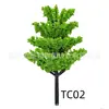 Plantas Verdes Simuladas, Árvores Modelo, Artesanato DIY para Micro-Paisagismo, Materiais para Maquete de Mesa de Areia de Construção, Árvores Prontas
