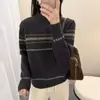 Nueva Ropa de Mujer Otoño e Invierno Europeo, Suéter Jacquard Fair Isle Estilo Bosque, Top de Moda de Alta Gama, Ropa de Punto Europea