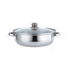Olla vaporera de acero inoxidable de doble capa y tres capas, 28 cm de grosor, universal, para cocina de inducción.