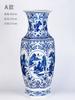 Jarrón de Porcelana Azul y Blanco Paisaje de Jiangnan Modelo de Casa de Té Cerámica de Jingdezhen Sala de Muestras Decoraciones para el Hogar Chino Adornos