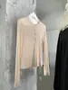 Liquidação, Sem Trocas ou Devoluções, Camiseta de Manga Longa com Renda para Mulheres, Novo Design Verão 2026, Estilo Puro e Sedutor, Corte Justo, Leve