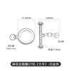Hebilla de collar de perlas OT, accesorios de joyería DIY, hebilla de pulsera, hebilla de conexión de pulsera para hombres y mujeres, hebilla de cola, hebilla de plata 925
