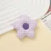 Flor de tejido de malla clásica DIY accesorios para el cabello tocado flor de cinco pétalos relleno de algodón tridimensional flor auxiliar broche decorativo hecho a mano