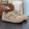 Zapatos Birkenstock de Piel Genuina Suela Gruesa Aumentan Altura Interior para Mujer con Velcro 2026 Otoño Nuevos Versátiles Cómodos Ligeros Zapatos Casuales
