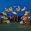 Luces de Mariposa Dinámicas Luminosas Luces Decorativas para Exteriores Paisajismo de Jardín Iluminación Nocturna Luces de Insectos Mariposa Luces de Mariposa Coloridas