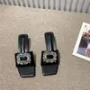 Sandalias de Moda Adelgazantes para Mujer, Diseño de Verano, Zapatos de Tacón Cuadrado para Mujer, Tacón Grueso, Punta Abierta, Punta Cuadrada, Chanclas para Mujer con Hebilla Cuadrada Rojo Rosa