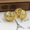 Accesorios de oro genuino de 24 quilates DIY equipaje ropa material de cobre sobre hueco sobre de cobre retro colgante de bola se puede abrir A735