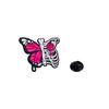 Broche de calavera rosa oscuro punk original flor mariposa costilla aleación de zinc inglés insignia decorativa para mochila escolar