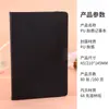 Caderno A5 Personalizado com Elástico, Papelaria Estudantil de Cor Sólida, Bloco de Notas, Caderno de Couro Sintético com Logo Personalizado