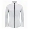 Cuello redondo ajuste slim manga larga deportivo secado rápido alta elasticidad ropa de entrenamiento fitness casual de negocios primavera y otoño exterior ligero top