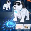 Brinquedo Popular Elétrico para Cachorro Transfronteiriço, Cachorro Mecânico Realista, Brinquedo de Educação Infantil, Brinquedo de Filhote de Bebê com Luzes