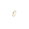 Anillo de Zirconia de Lujo Ligero Estilo Ins de Moda Versátil para Mujer, Simple y Único con un Toque de Alta Gama, Joyería de Diseño Abierto Ajustable