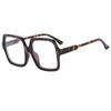 Novo Retro Moda Quadrado Grande Moldura Anti-Luz Azul Espelho Plano Ins Casual Simples All-Match Street Beat Óculos Armação