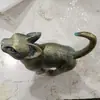 Estatueta de Leopardo Artesanato em Resina Jardim Externo Pátio Paisagem Animal Presente Decorativo Criativo Presente de Inauguração