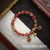 Pulsera de Porcelana Gris Fragante con Esmalte Dorado de Hoja de Oro de Beijing Misma Bestia Dorada Devoradora de Oro Pulsera de Círculo Único Gris Macarrón de Abuela