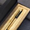 Bolígrafo de metal para firma, ideal para publicidad, regalo de negocios, reuniones, oficina, bolígrafo negro, bolígrafo de tinta, grabado de logotipos.