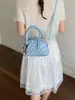 Transfronterizo 2025 Nuevo Bolso Coreano Pequeño Bolso Tote para Mujer Lindo Lunares Nicho Bolso Almohada Bolso de Hombro Cruzado