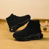 Sapatos de meia infantis transfronteiriços para meninos e meninas, moda, respiráveis, confortáveis, antiderrapantes, sola macia, sapatos casuais para corrida, sapatos esportivos fly-knit