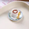 Imanes para refrigerador DIY, set de postre de tarta de huevo simulada, pequeños adornos de juguete de comida de resina, accesorios magnéticos para juego de simulación DIY